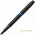 Ручка перьевая Parker "IM Vibrant Rings F315", M, черный, синий, патрон синий
