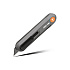 Нож строительный Deli HS HT4008C, 135x30 мм, трапеция, Soft Touch, оранжевый