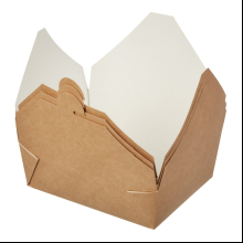 Контейнер бумажный, 950 мл, Fold Box, 170/135х155/120х50, 40 шт, крафт