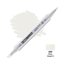 Маркер художественный "Brushmarker", двухсторонний, GG9 серо-зеленый 9