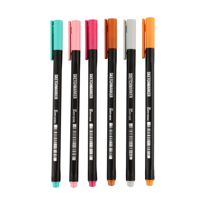 Ручка капиллярная "Sketchmarker Artist fine pen Mid", 6 шт - 14