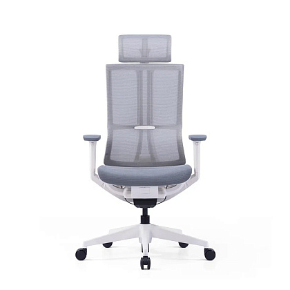 Кресло для руководителя SitZone E-303-001A-P1-WH сетка, серый - 2
