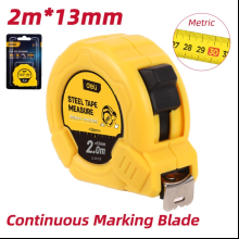 Рулетка Deli YS EDL9002B, 2 м х 13 мм, желтый, черный