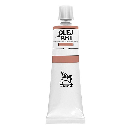 Краски масляные Renesans "Oils for art", 58 тинта телесная красная, 60 мл, туба