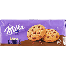 Печенье с кусочками молочного шоколада "Milka", 126 гр