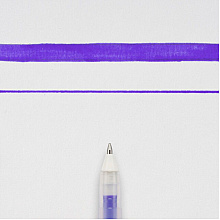 Ручка гелевая "Gelly Roll Glaze", 0.6 мм, прозрачный, стерж. фиолетовый