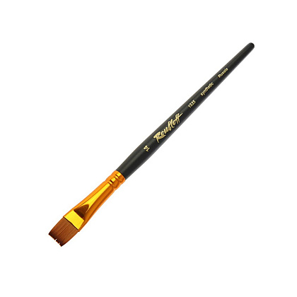 Кисть "Roubloff", имитация колонка, плоская, на короткой ручке №14