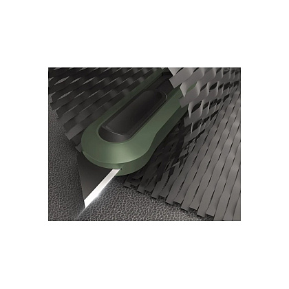 Набор ножей строительных Deli HSEHT4003L, 3 шт (ножи 9мм/18мм/трапеция), Soft Touch, зеленый - 6