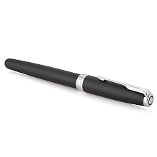 Ручка-роллер Parker "Sonnet Core T529 - Matte Black CT", 0.5 мм, черный, стерж. черный