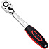 Ключ-трещотка Deli RS EDL2522 1/2", 254 мм, 72 зуба, черный, красный