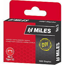 Скоба Miles №3, 12 мм, 1000 штук