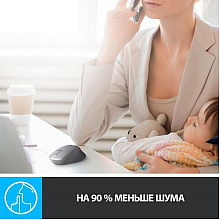 Мышь Logitech "M330 Silent Plus", беспроводная, черный