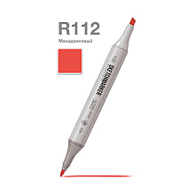Маркер художественный "Brushmarker", двухсторонний, R112 мандариновый