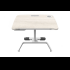 Стол Comf-Pro Coco Desk UR-83, 800х600х(540-755) мм, дуб белый