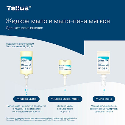 Мыло-пена Tellus Комфорт, 1 л, мягкое, SC4 - 5