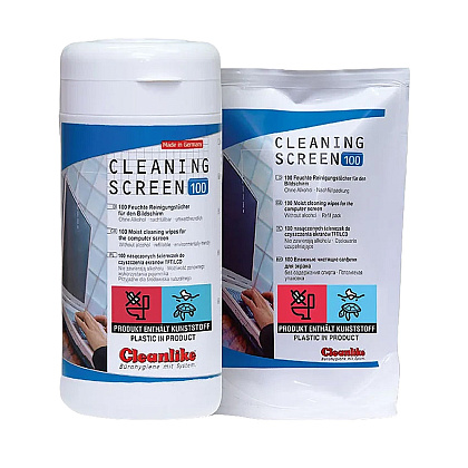 Сменный блок салфеток (без содержания спирта) "Cleanlike", 100 шт, Безалкогольные - 2