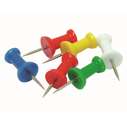Иглы-кнопки Office products "Пешки", 100 шт, ассорти - 2