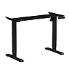 Стол с электроприводом WellDesk Basic 1200x675х18 черный/белый альпийский (9191456+9197776) - 2