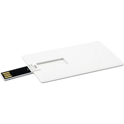 USB Flash 2.0 32 Gb VDK-009, пластик, кредитка, белый  - 2