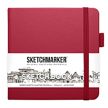 Скетчбук "Sketchmarker", 12x12 см, 140 г/м2, 80 листов, маджента