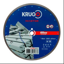 Круг алмазный по железо-бетону Krugo Master, 400х25.4 мм, турбо