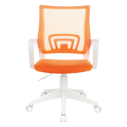 Кресло Бюрократ "CH-W695NLT", пластик, ткань, оранжевый TW-38-3 TW-96-1  - 2