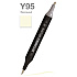 Маркер перманентный двусторонний "Sketchmarker Brush", Y95 ванильный