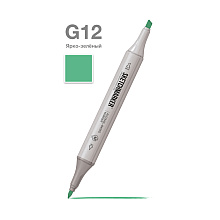 Маркер художественный "Brushmarker", двухсторонний, G12 ярко зелёный