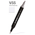 Маркер перманентный двусторонний "Sketchmarker Brush", V55 фиолетовый лед