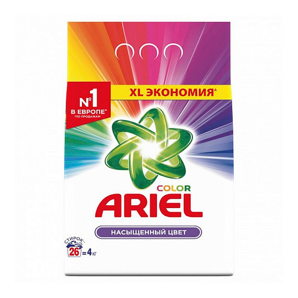 Порошок стиральный "Ariel Color", 4 кг, автомат