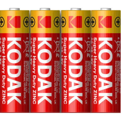 Батарейки солевые Kodak Super Heavy Duty Zinc, AAA, R03-4BL, 4 шт