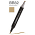 Маркер перманентный двусторонний "Sketchmarker Brush", BR82 бежевый кирпич