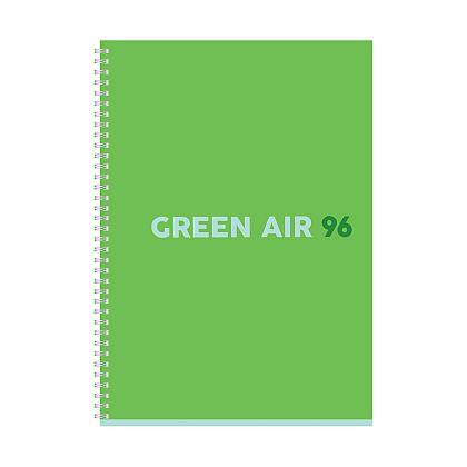 Тетрадь "Green air", А4, 96 листов, клетка, ассорти - 6