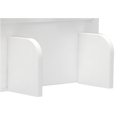 Полка Ergosmart Wooden Space, 1150х382 мм, с подставкой для книг - 5