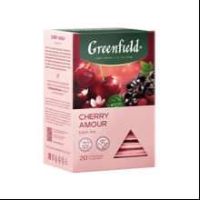 Чай "Greenfield" Cherry Amour, 20 пакетиков x 1.8 г, черный