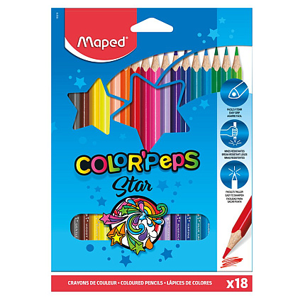 Цветные карандаши Maped "Color Peps", 18 цветов