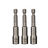 Набор насадок шестигранных магнитных Deli YS EDL4808T, 8 мм, HEX 1/4", серебристый