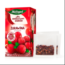 Чай "Herbapol", 20 пакетиков x2.5 г, фруктовый, со вкусом клюквы