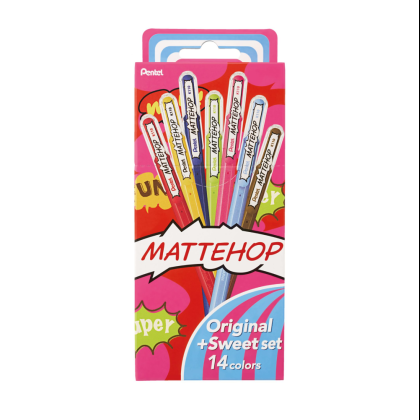 Набор ручек гелевых Mattehop "Original + Sweet Set", 0.5 мм, ассорти, 14 шт