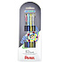 Набор ручек гелевых "Pentel Dual Metallic", 4 шт, ассорти