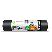 Мешки для мусора GreenClean Classic, 30 л
