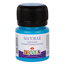 Краска акриловая матовая "Декола", 512 небесно-голубая, 20 мл., банка