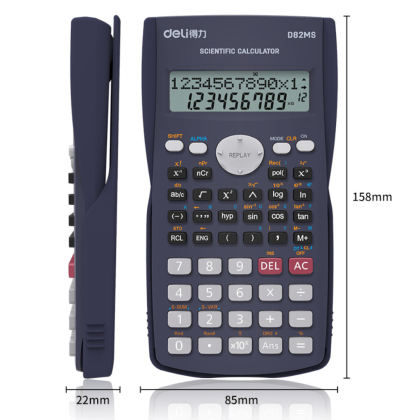 Калькулятор научный Deli Core "D82MS", темно-серый, 240 функций - 3