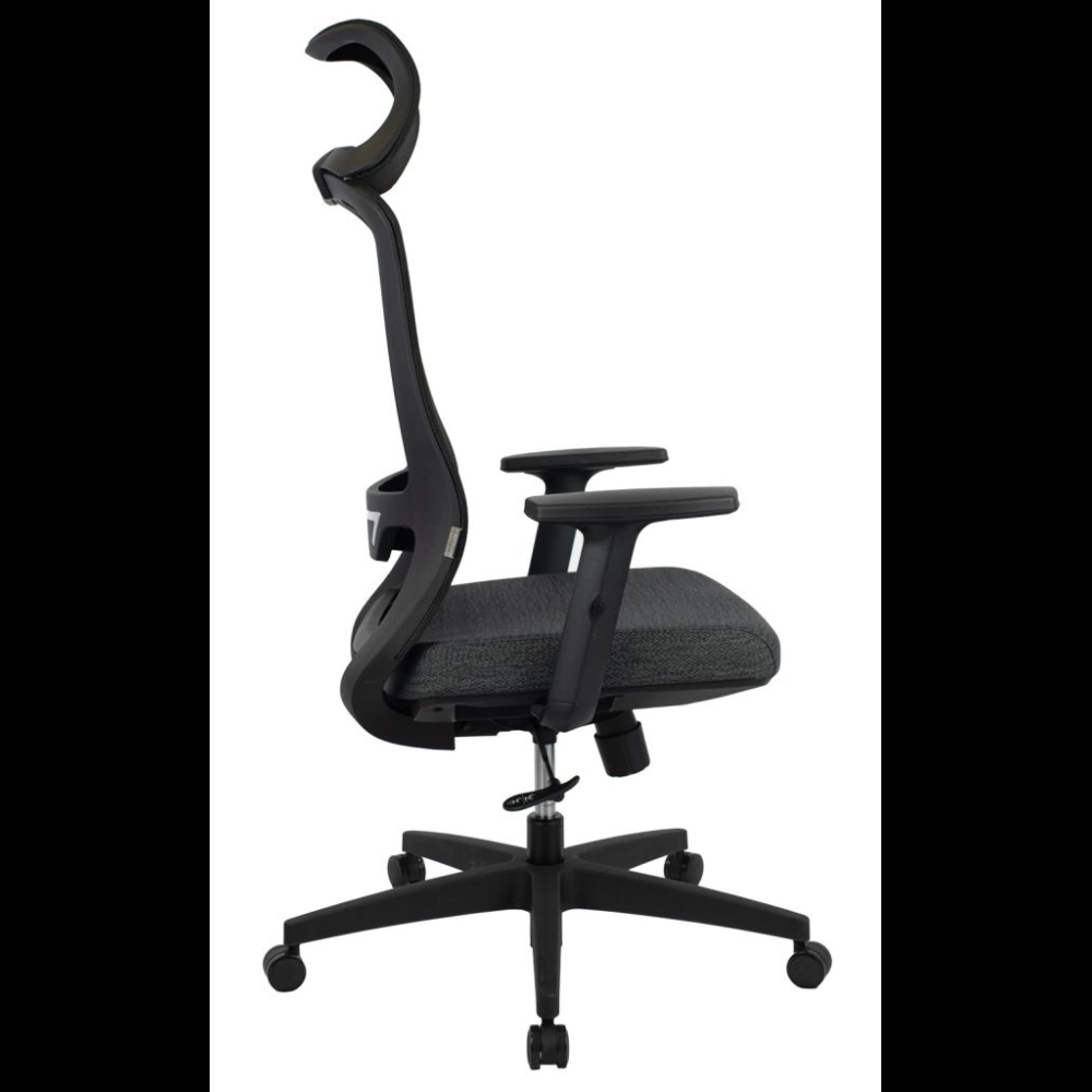 Кресло д/руководителя EVERPROF Phoenix сетка, черный, крестов. пластик - 3