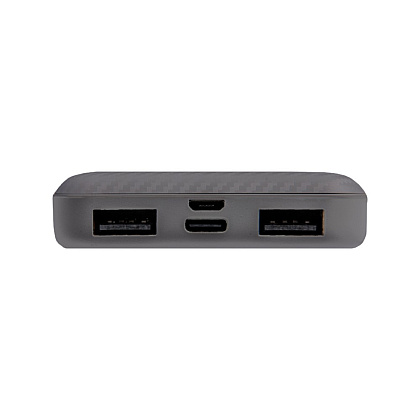 Внешний аккумулятор Power Bank "Rib 10", 10000 mAh, серый - 3