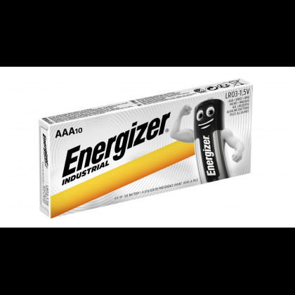 Батарейки алкалиновые Energizer "Industrial AAA/LR03", 10 шт, щелочные