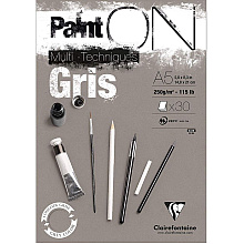 Блок-склейка "Paint'On" Gris, А5, 250 г/м2, 30 листов