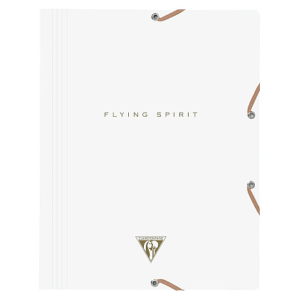 Папка на резинках "Flying Spirit", А4, 15 мм, белый