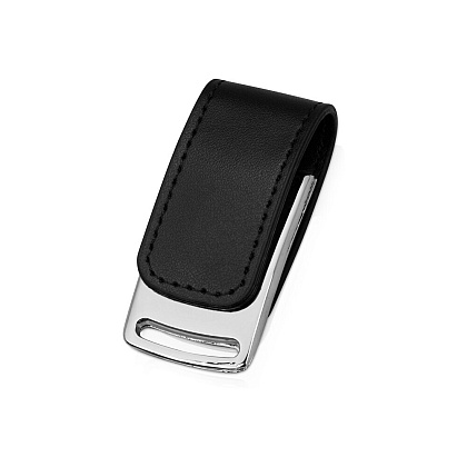 USB Flash накопитель 3.0 64 Gb VDL-014, металл, кожзам, черный 