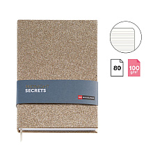 Блокнот Miquelrius "Midnight Glitter", А5, 80 листов, коричневый